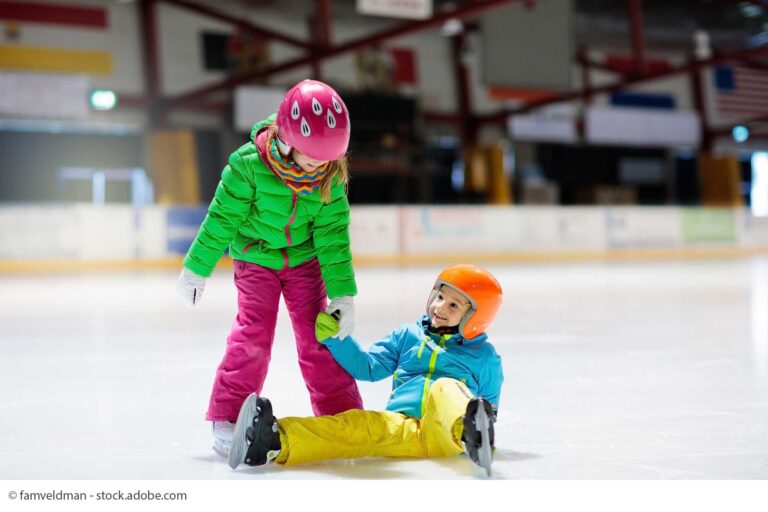 Eislaufen Schlittschuhfahren