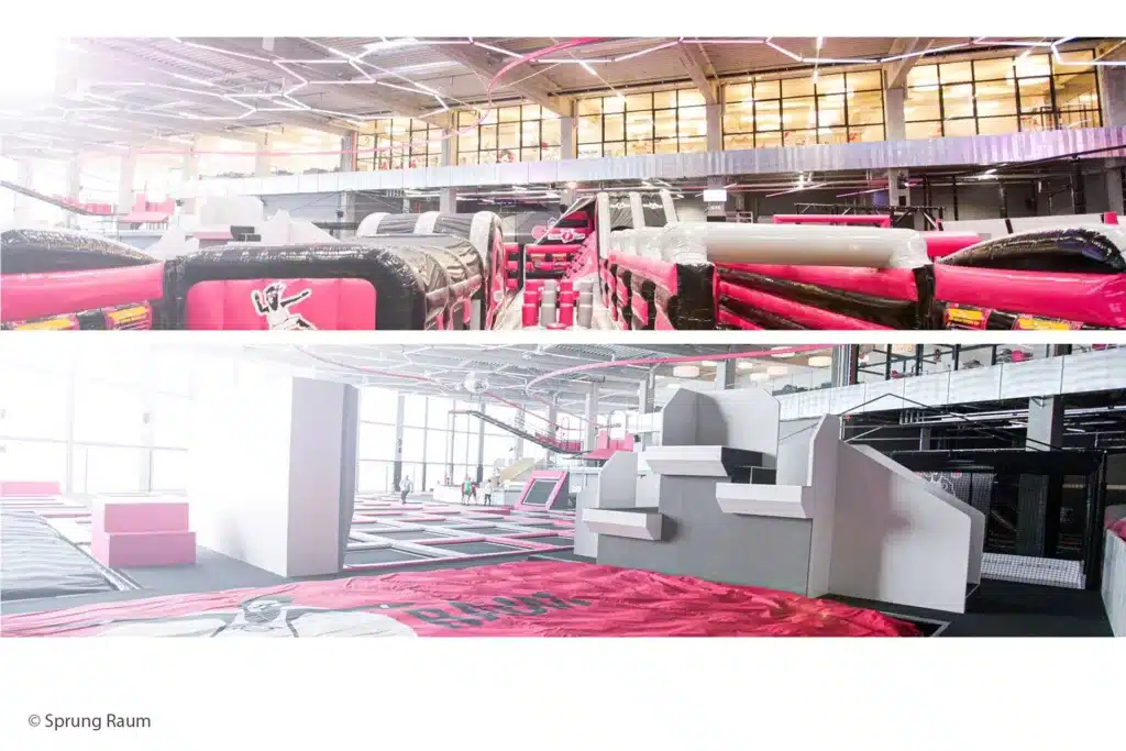 Indoor Action Sprung Raum