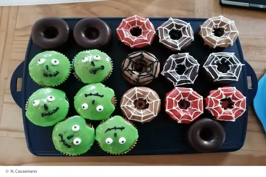 Halloween DIY Essen Donuts Monster