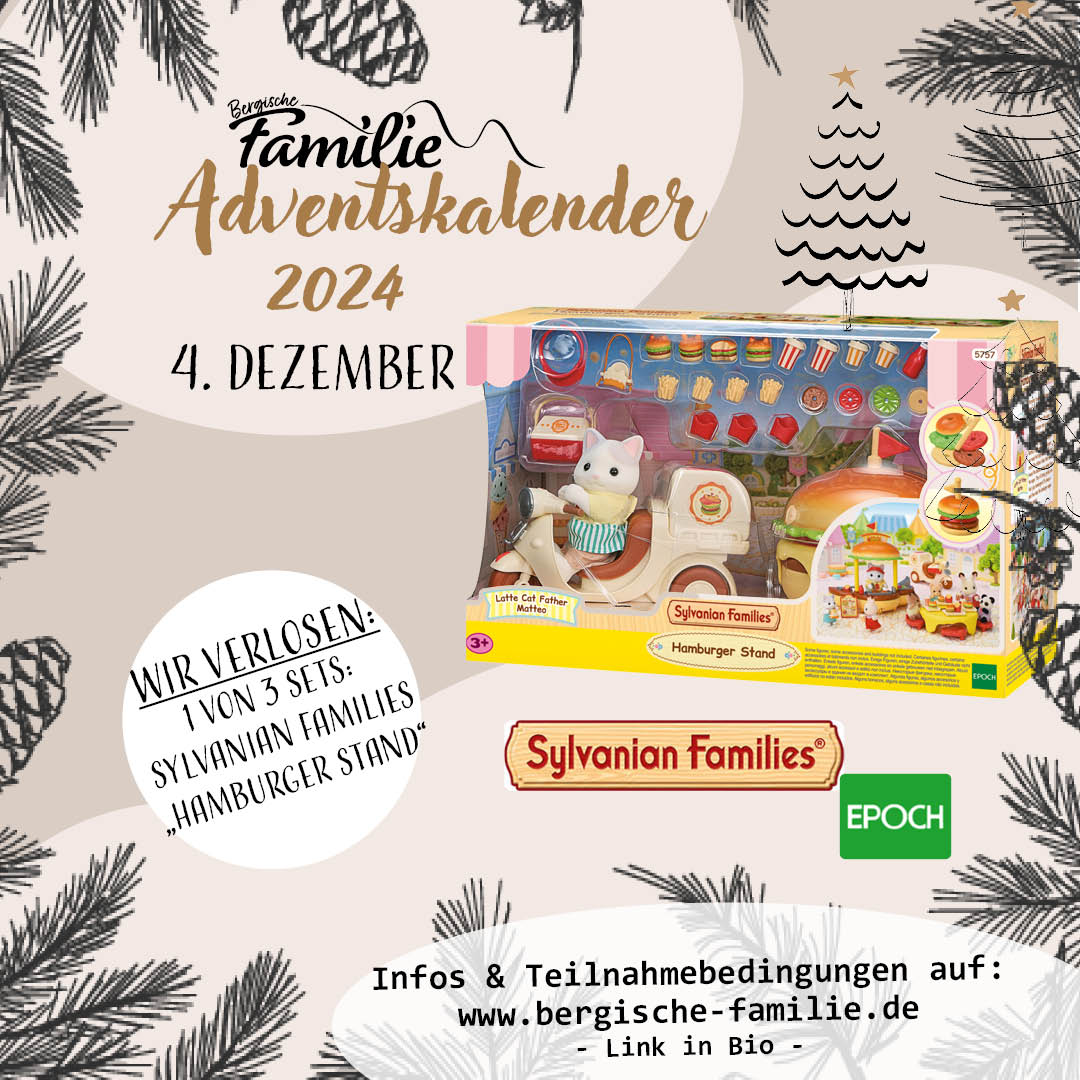 Adventskalender 2024 04 Sylvanian Families Hamburger Imbiss