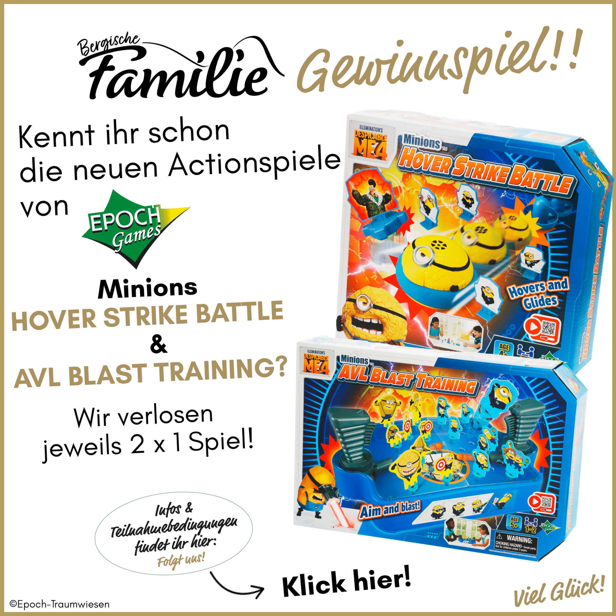 Gewinnspiel Minions Action Spiele Epoch Games