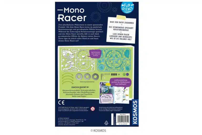 Spieletipp: Fun Science MONO RACER von KOSMOS 2 Fun Science MONO RACER Spieletipp MINT