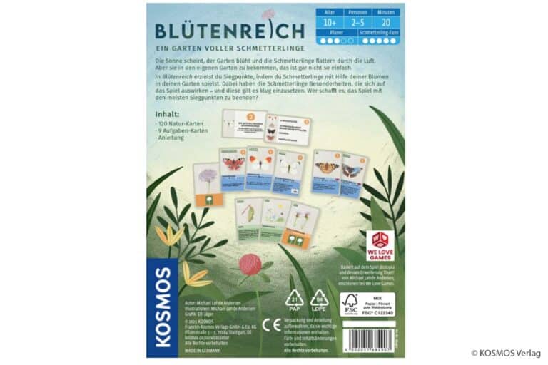 KOSMOS-Blütenreich Kartenspiel Reisespiel