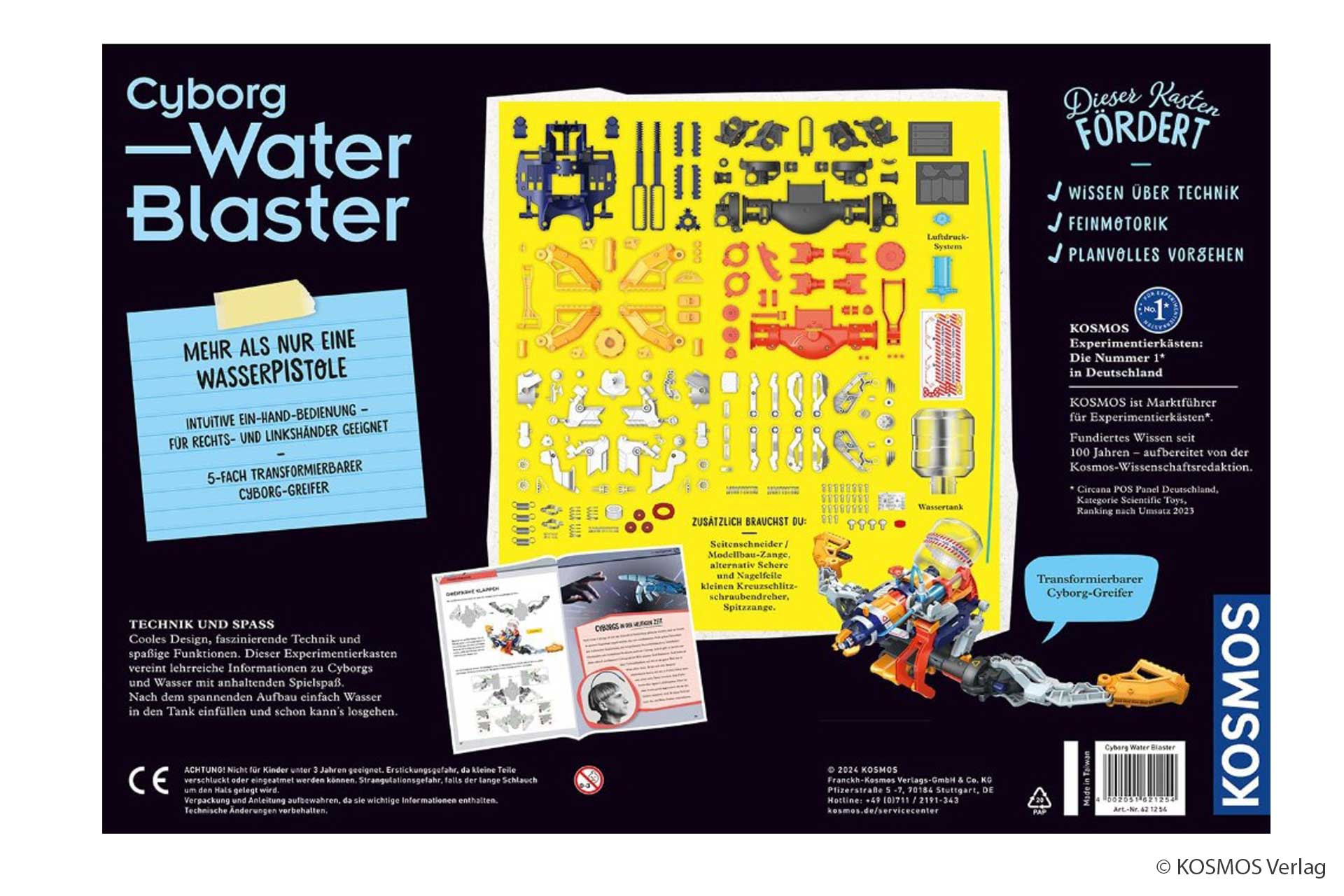 Cyborg Water Blaster KOSMOS Spieletipp MINT