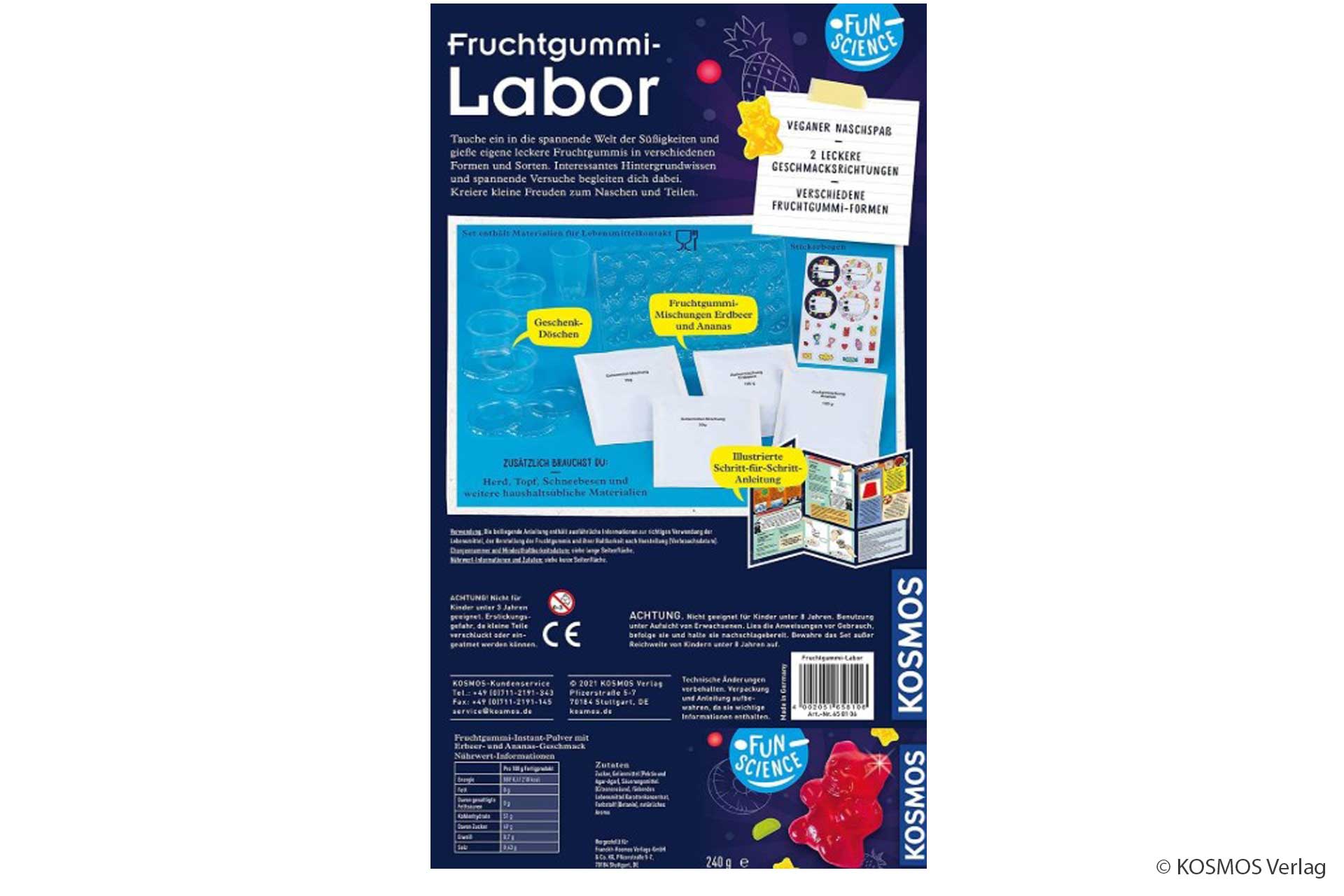 KOSMOS Fruchtgummi-Labor Experimentierkasten KOSMOS MINT