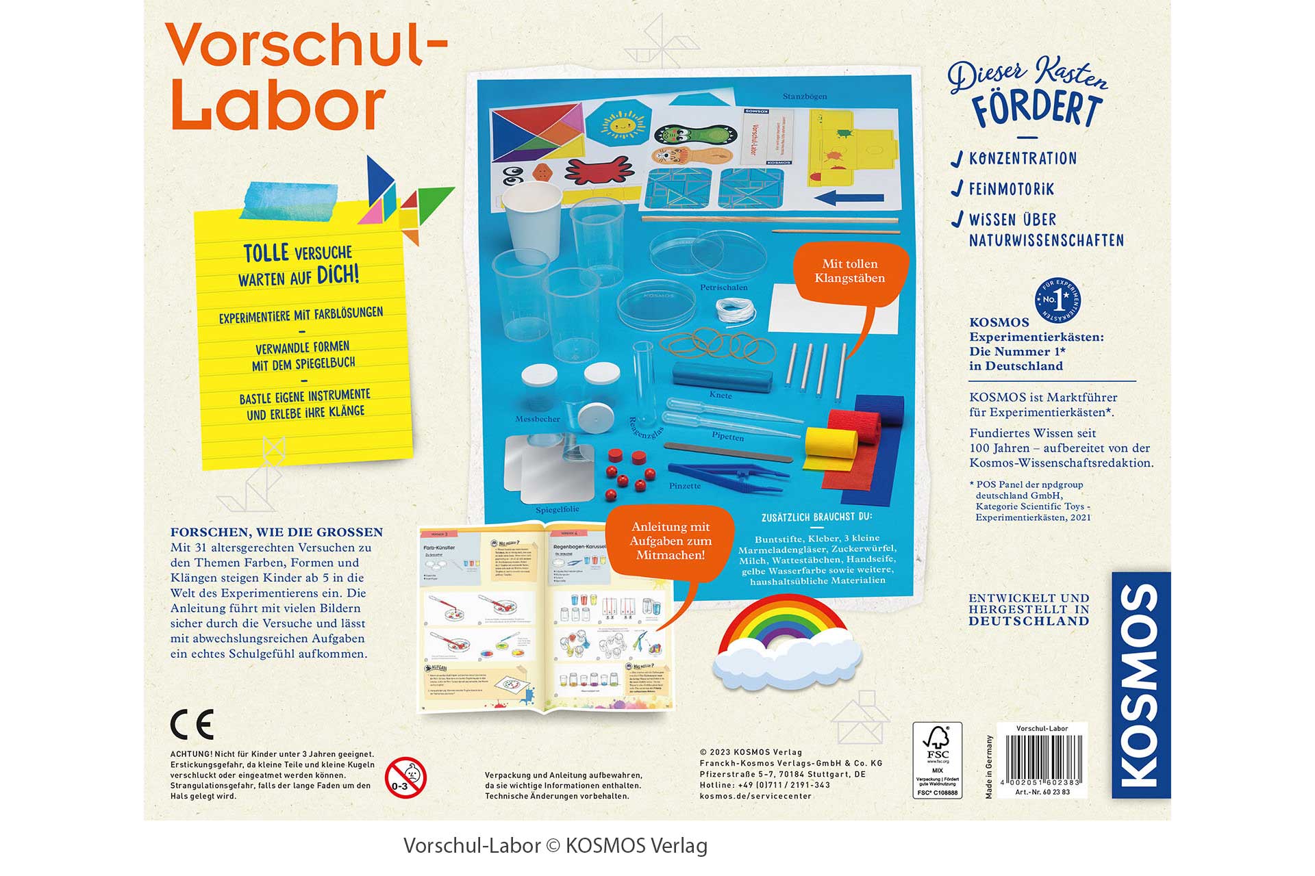 Spieletipp Experimentierkasten Kosmos Vorschul-Labor