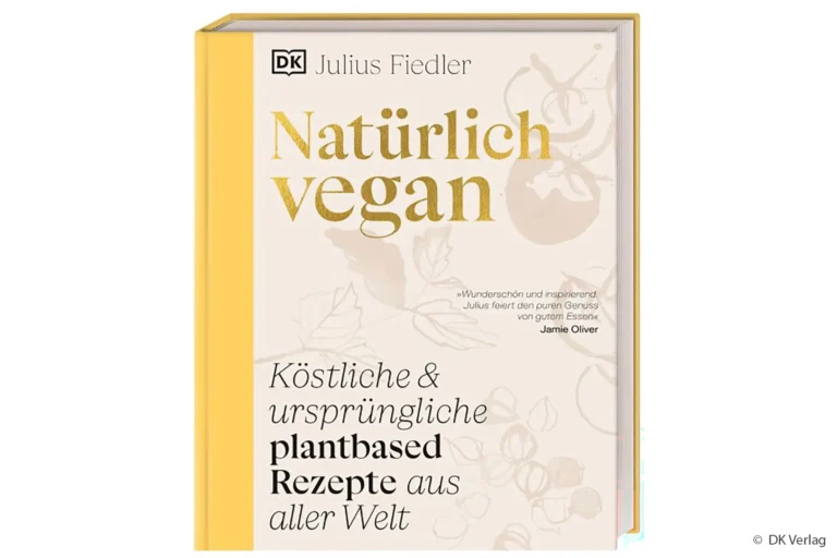 Natürlich vegan Kochbuch Julius Fiedler Cover mit indischen Dosa Rezepten
