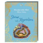 Wundervolle Welt Steine und Mineralien Buchcover mit Goldfolie DK Verlag