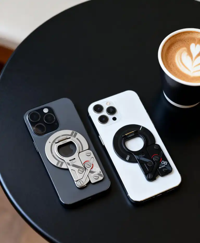 VSGO Magnetisches faltbares Taschen-Handy-Stativ – EDC Phone Stand