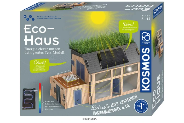 KOSMOS ECO-HAUS Experimentierkasten – Nachhaltiges Hausmodell mit Solar & Robotik