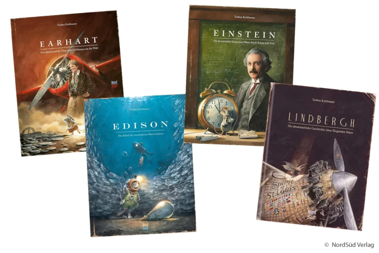 Torben Kuhlmann Mäuseabenteuer Lindbergh Earhart Einstein Edison Bilderbücher